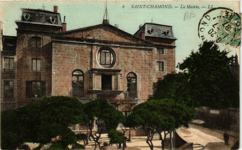 Carte postale ancienne Saint-Chamond La Mairie à Saint-Chamond