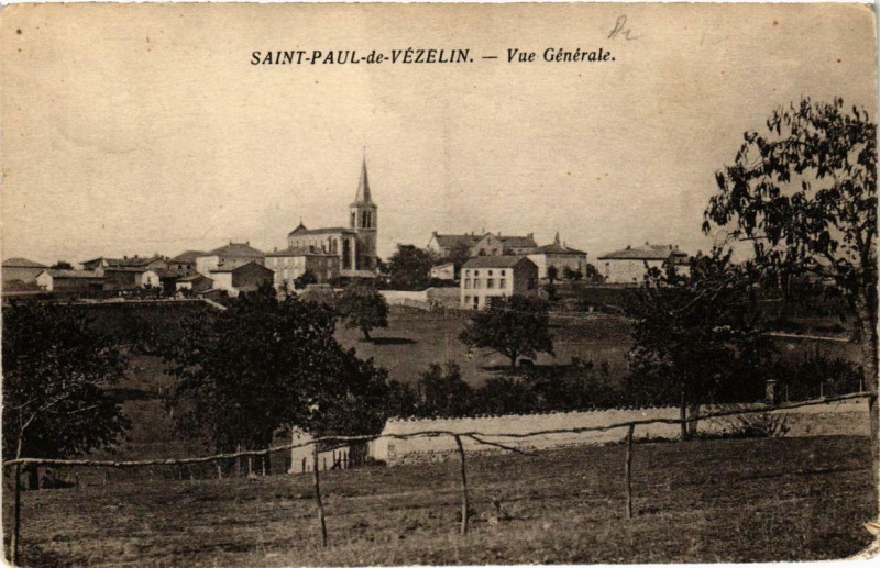 Carte postale ancienne Saint-Paul-de-Vezelin Vue générale