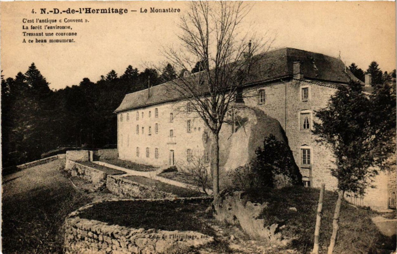 Carte postale ancienne N.-D.-de-l'Hermitage Le Monastere
