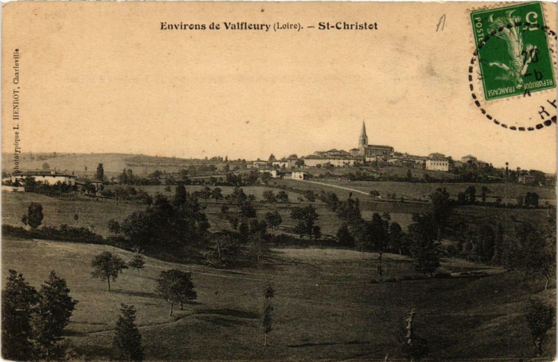 Carte postale ancienne Env. de Valfleury Saint-CHRISTOt à Valfleury