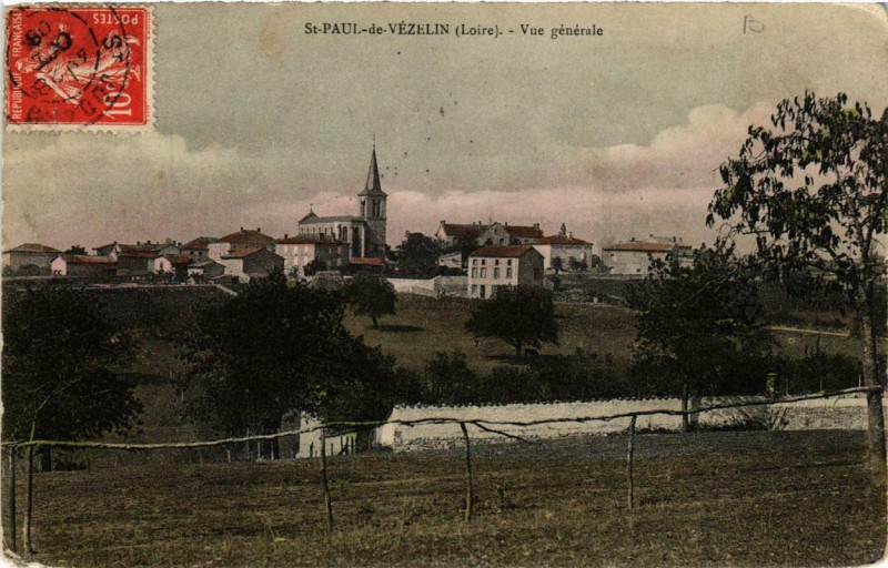Carte postale ancienne Saint-Paul-de-Vezelin Vue générale