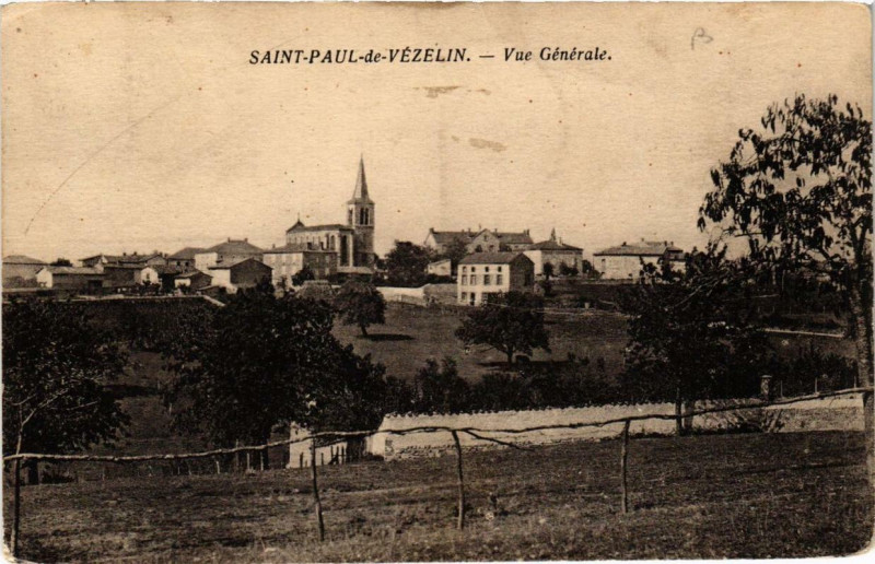 Carte postale ancienne Saint-Paul-de-Vezelin Vue générale