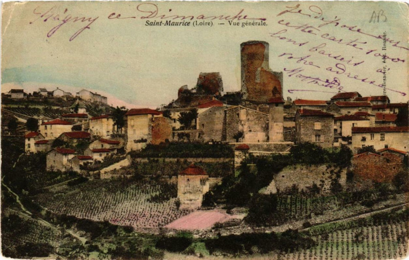 Carte postale ancienne Saint-Maurice Vue générale