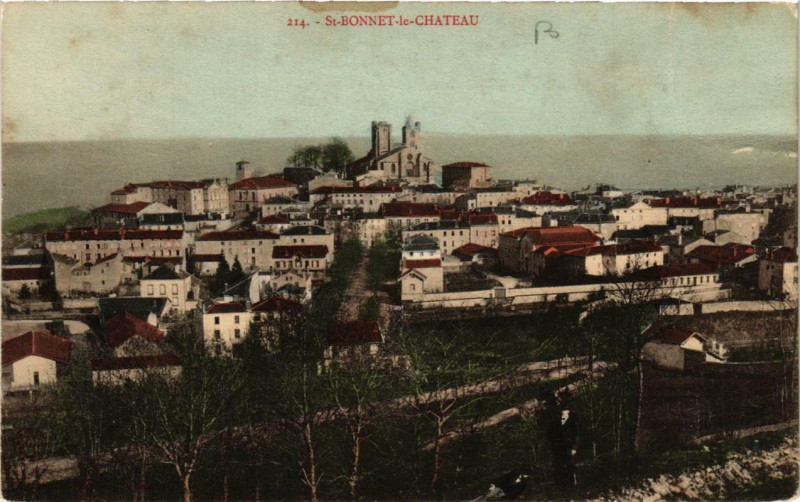 Carte postale ancienne Saint-Bonnet-le-Chateau à Saint-Bonnet-le-Château