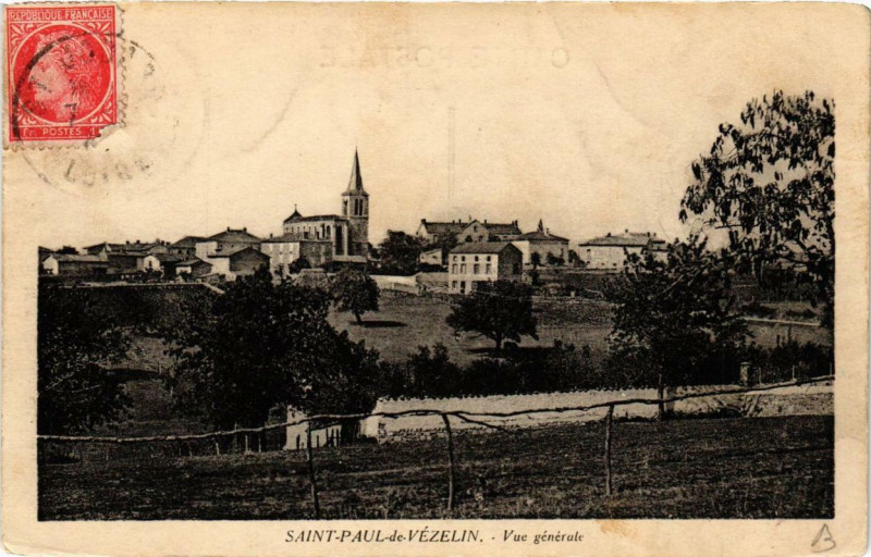 Carte postale ancienne Saint-Paul-de-Vezelin Vue générale