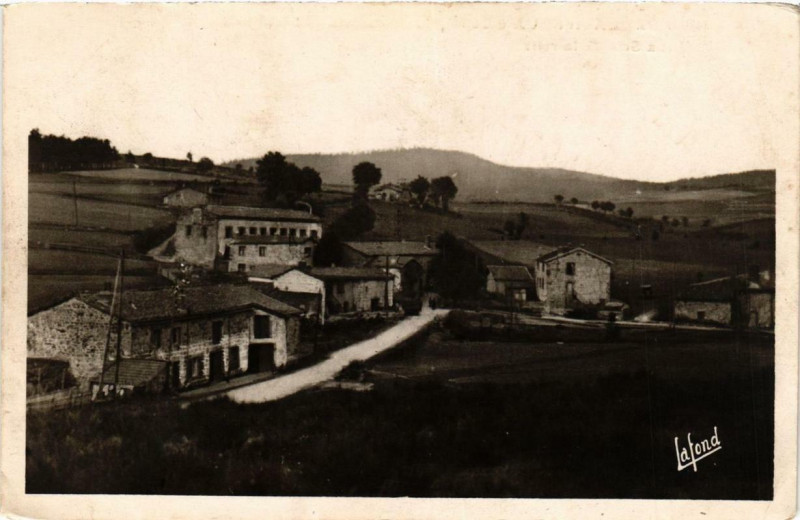 Carte postale ancienne Saint-Genest Malifaux La Scie de la roue à Saint-Genest-Malifaux