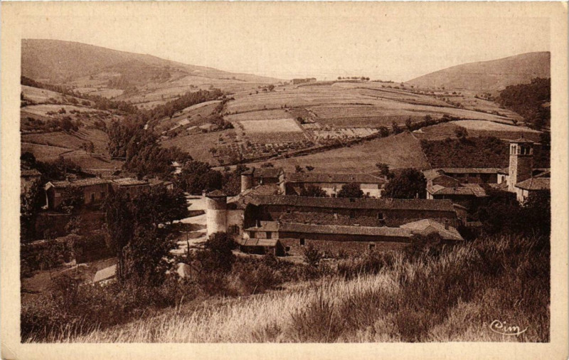 Carte postale ancienne Sainte-Croix-en-Jarez Vue générale de la Chartreuse à Sainte-Croix-en-Jarez