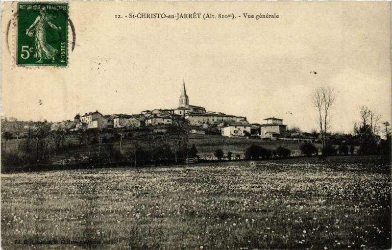 Carte postale ancienne Saint-Christo-en-Jarret Vue générale