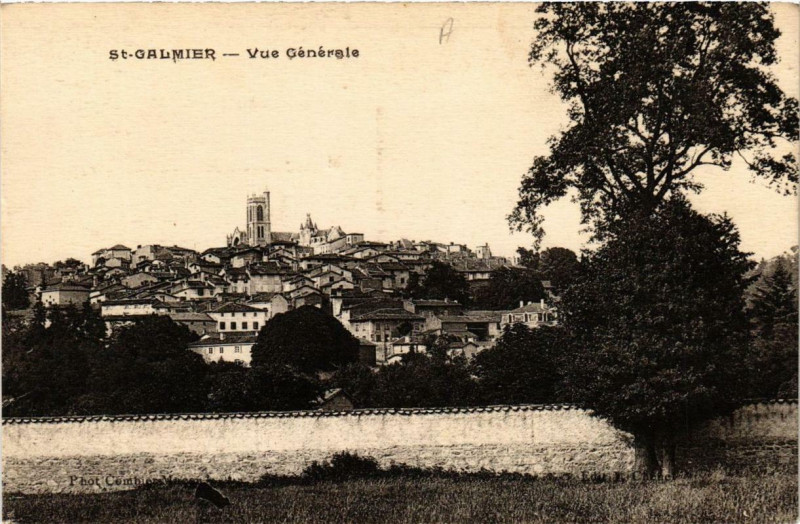 Carte postale ancienne Saint-Galmier Vue générale à Saint-Galmier