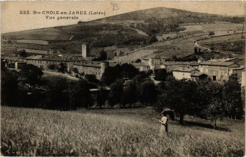 Carte postale ancienne Sainte-Croix-en-Jarez Vue générale à Sainte-Croix-en-Jarez