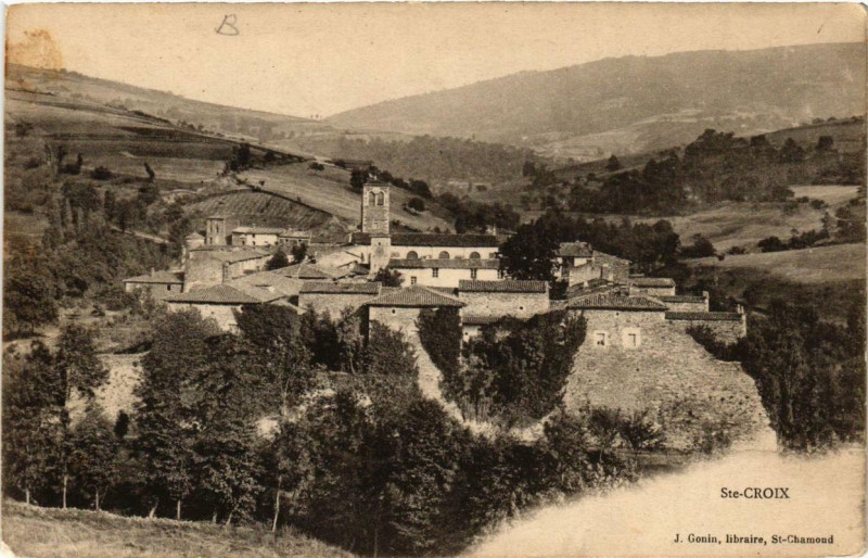 Carte postale ancienne Sainte-Croix Panorama
