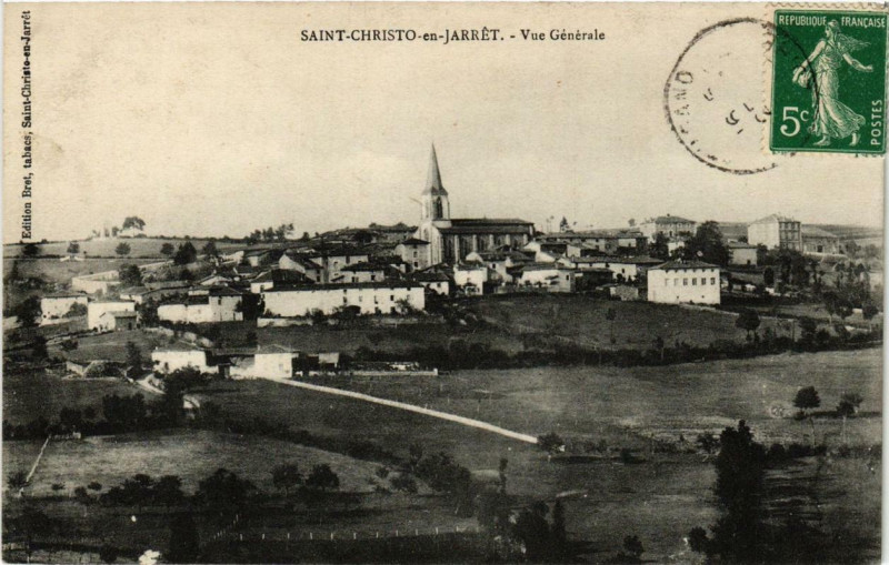 Carte postale ancienne Saint-Christo-en-Jarret Vue générale