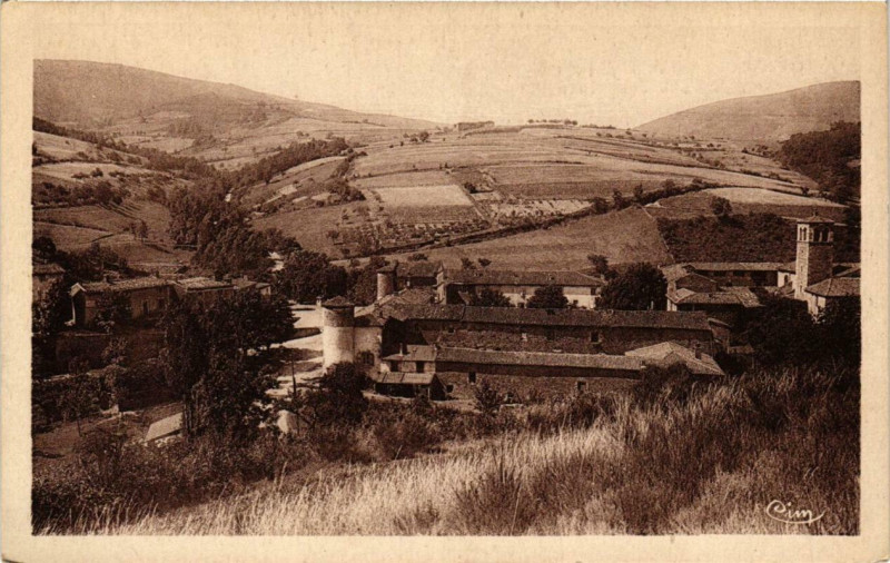 Carte postale ancienne Sainte-Croix-en-Jarez Vue générale de la Chartreuse à Sainte-Croix-en-Jarez