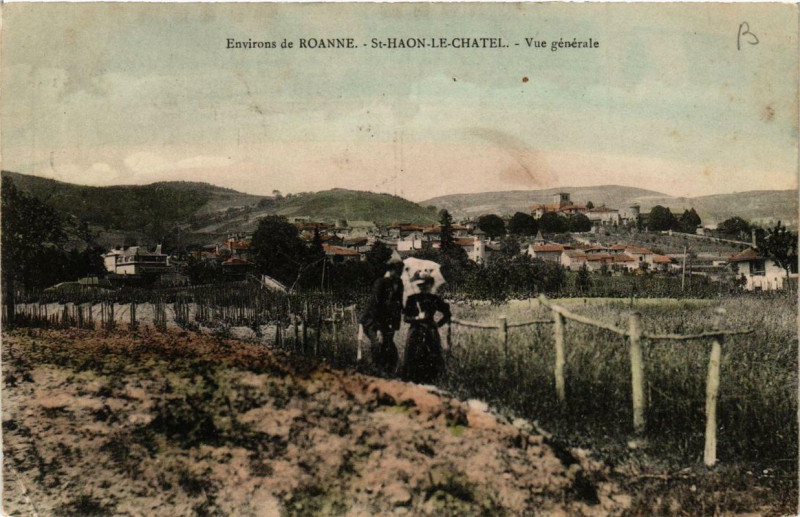 Carte postale ancienne Saint-Haon-le-Chatel Vue générale à Saint-Haon-le-Châtel