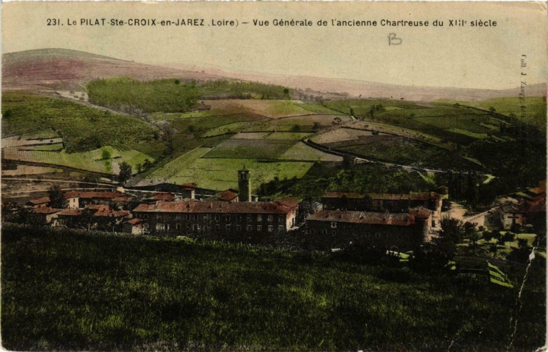 Carte postale ancienne Le Pilat Sainte-Croix-en-Jarez Vue générale à Sainte-Croix-en-Jarez