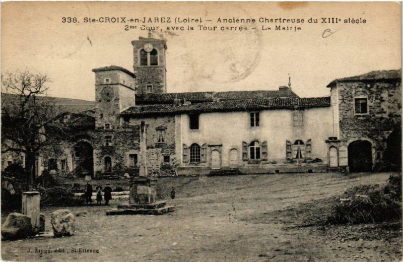 Carte postale ancienne Sainte-Croix-en-Jarez Ancienne Chartreuse à Sainte-Croix-en-Jarez