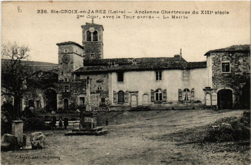 Carte postale ancienne Sainte-Croix-en-Jarez Ancienne Chartreuse à Sainte-Croix-en-Jarez