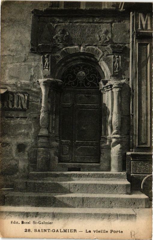 Carte postale ancienne Saint-Galmier La Vieille Porte à Saint-Galmier