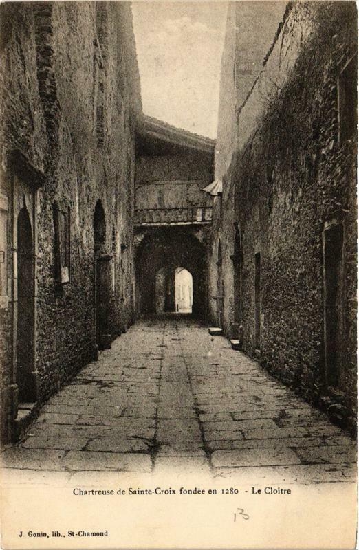 Carte postale ancienne Chartreuse de Sainte-Croix fondée en 1280