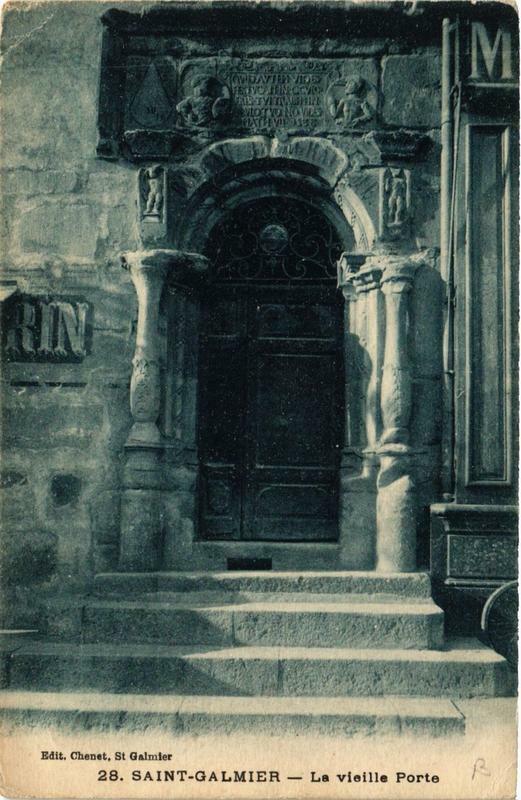 Carte postale ancienne Saint-Galmier La Vieille Porte à Saint-Galmier