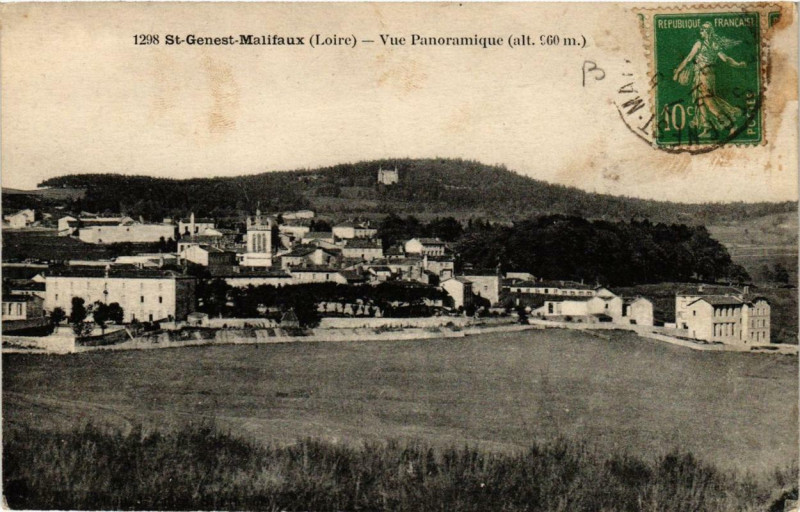 Carte postale ancienne Saint-Genest-Malifaux Vue Panoramique à Saint-Genest-Malifaux