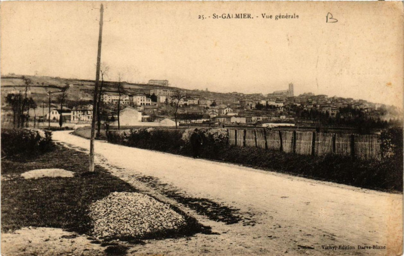 Carte postale ancienne Saint-Galmier Vue générale à Saint-Galmier