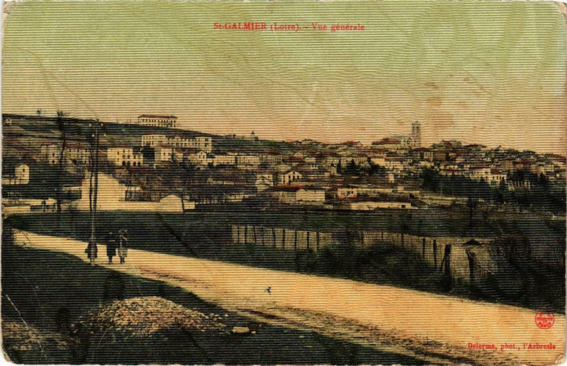 Carte postale ancienne Saint-Galmier Vue générale à Saint-Galmier