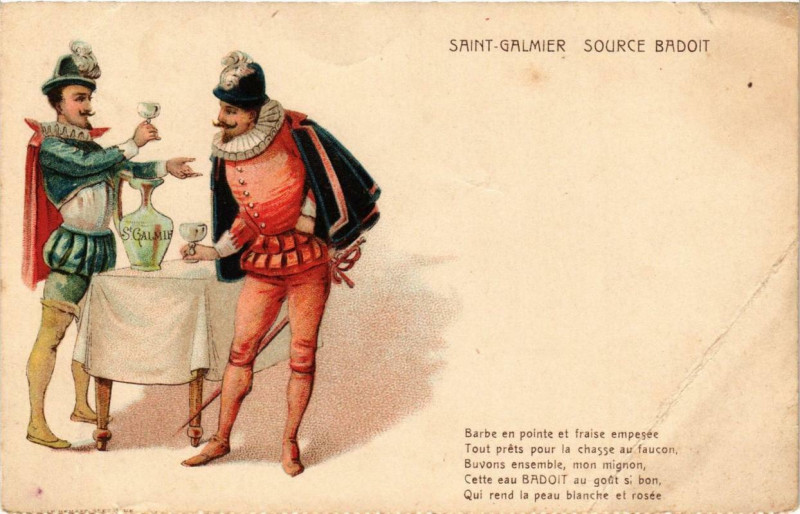 Carte postale ancienne Saint-Galmier Source Badoit à Saint-Galmier