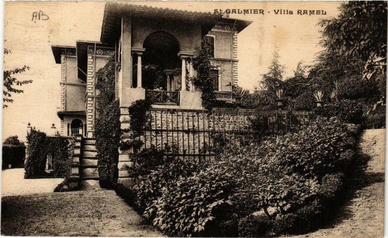 Carte postale ancienne Saint-Galmier Villa Ramel à Saint-Galmier