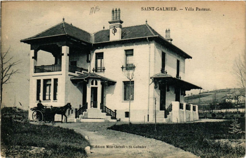 Carte postale ancienne Saint-Galmier Villa Pasteur à Saint-Galmier