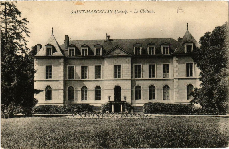 Carte postale ancienne Saint-Marcellin Le Chateau