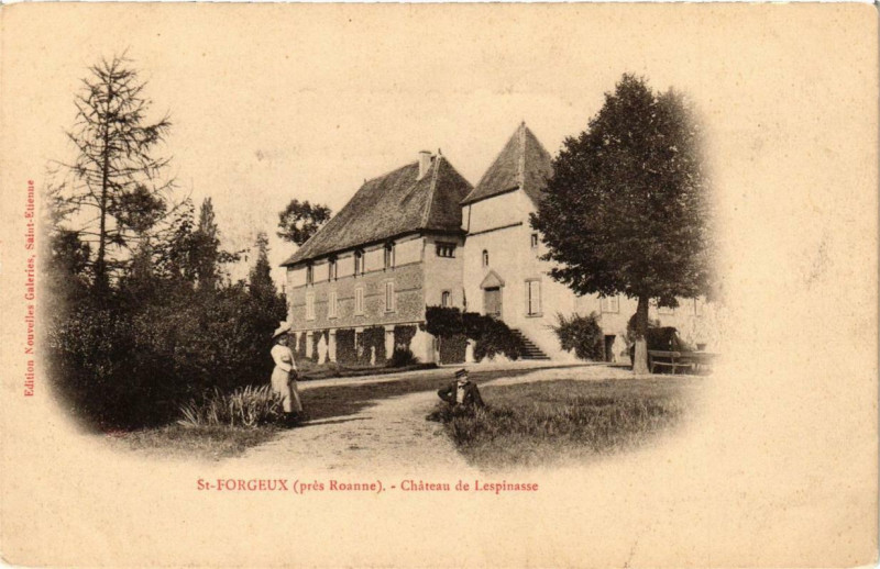 Carte postale ancienne Saint-Forgeux Chateau de Lespinasse