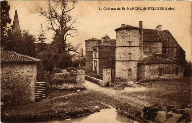 Carte postale ancienne Chateau de Saint-Marcel de Félines à Saint-Marcel-de-Félines