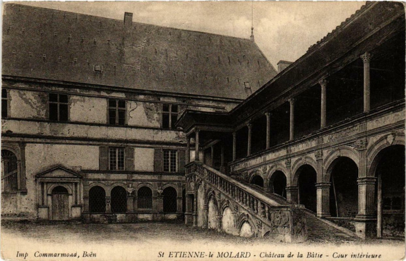 Carte postale ancienne Saint-Etienne Le Molard Chateau de la Batie à Saint-Étienne