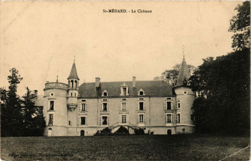 Carte postale ancienne Saint-Médard Le Chateau