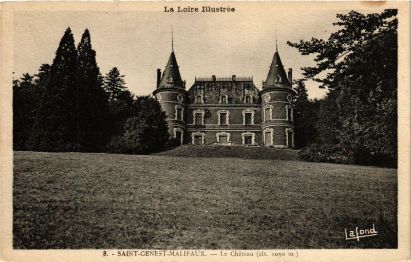 Carte postale ancienne Saint-Genest Malifaux Le Chateau à Saint-Genest-Malifaux