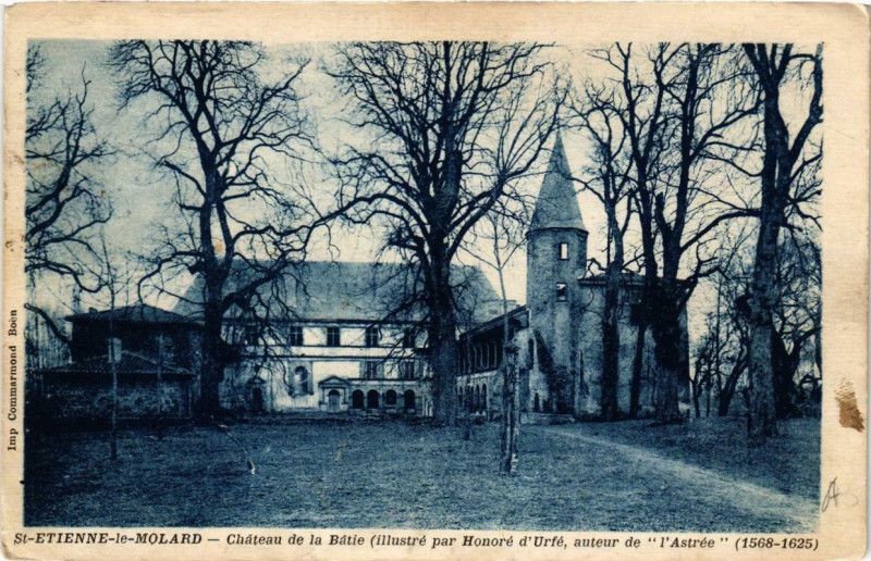 Carte postale ancienne Saint-Etienne Le Molard Chateau de la Batie à Saint-Étienne
