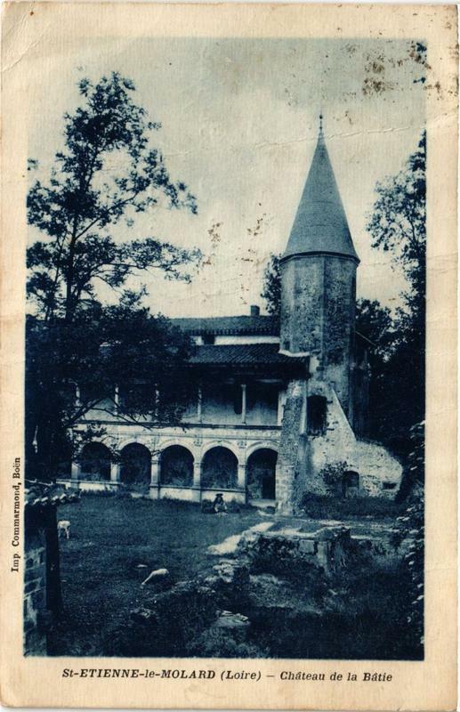 Carte postale ancienne Saint-Etienne le Molard Chateau de la Batie à Saint-Étienne