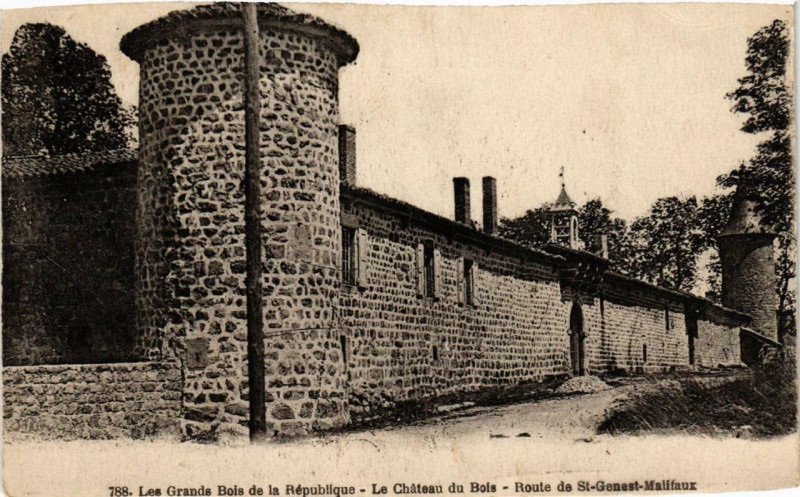 Carte postale ancienne Saint-Genest-Malifaux Le Chateau du Bois Les Grands Bois à Saint-Genest-Malifaux