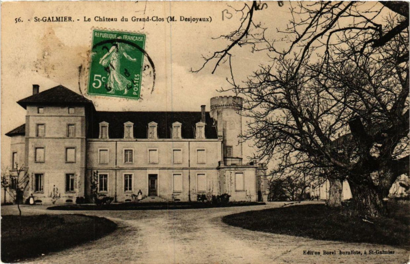 Carte postale ancienne Saint-Galmier Le Chateau du Grand Clos à Saint-Galmier