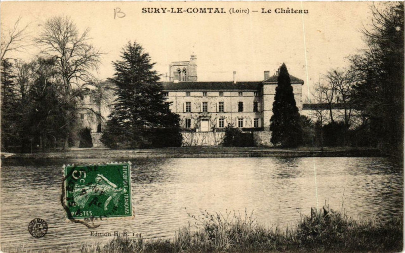 Carte postale ancienne Sury-le-Comtal Le Chateau à Sury-le-Comtal