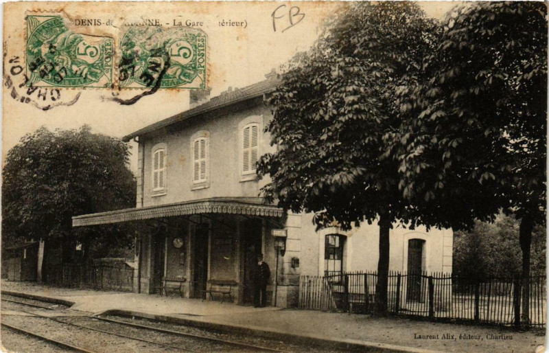 Carte postale ancienne La Gare