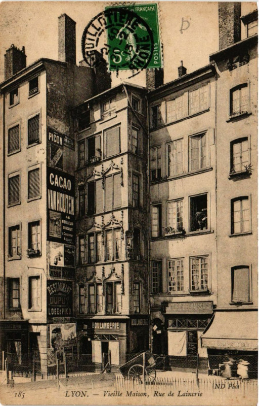 Carte postale ancienne Lyon - Vieille Maison à Lyon