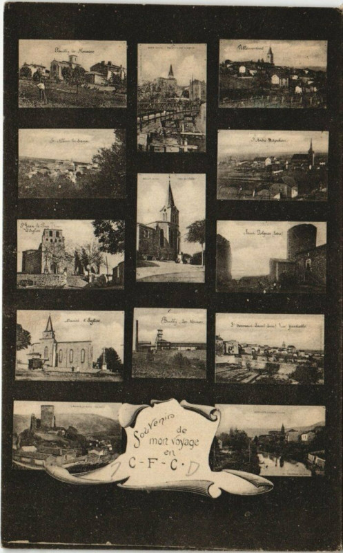 Carte postale ancienne Souvenir de mon Voyage en C-F-C