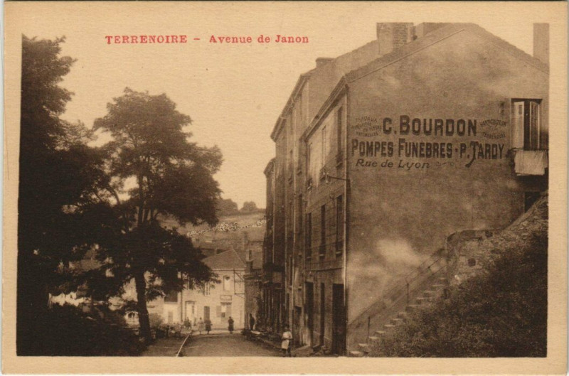 Carte postale ancienne Terrenoire Avenue de Janon