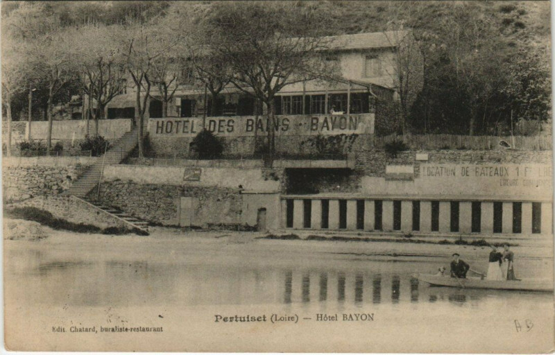 Carte postale ancienne Pertuiset Hotel Bayon
