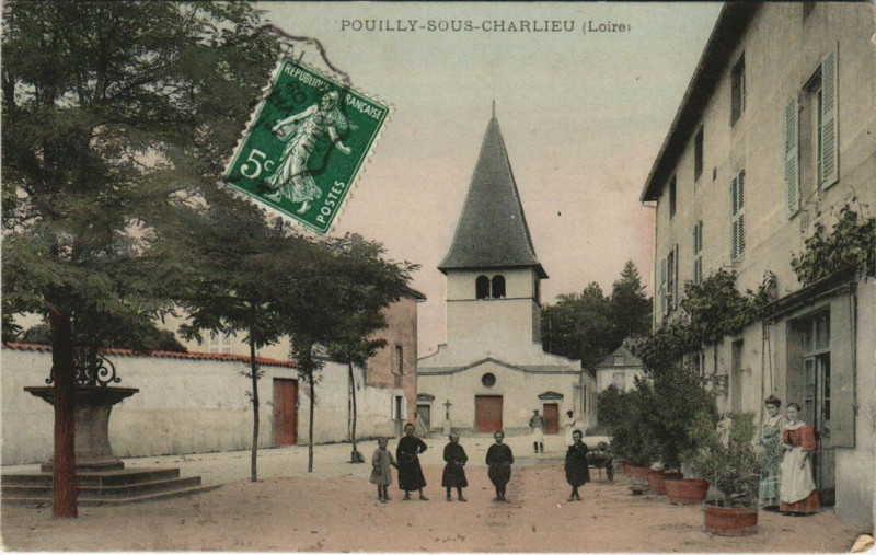 Carte postale ancienne Pouilly-sous-Charlieu à Pouilly-sous-Charlieu
