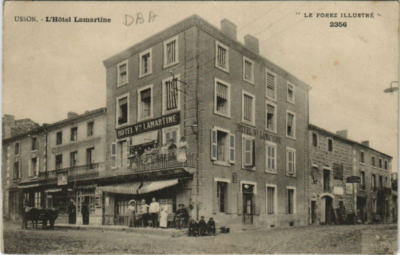 Carte postale ancienne Usson Hotel Lamartine