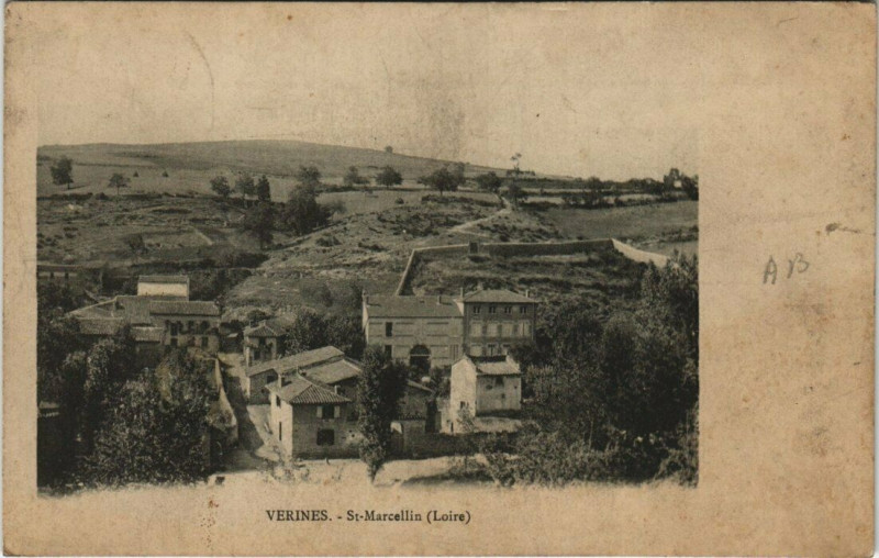 Carte postale ancienne Verines. Saint-Marcellin