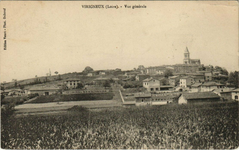Carte postale ancienne Virigneux Vue générale à Virigneux